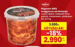 Interspar Regnum BBQ magyaros sertéstarja ajánlat