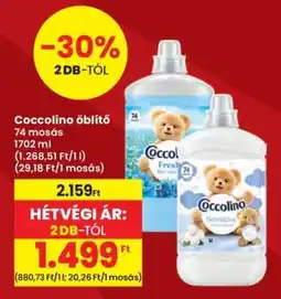 Interspar Coccolino Öblítő ajánlat