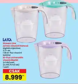 Interspar Stream Line színes vízszűrő kancsó ajánlat
