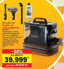 Interspar Rowenta Kárpit- és szőnyegtisztító ajánlat