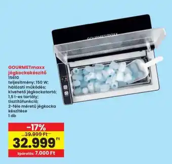 Interspar GOURMETmaxx jégkockakészítő ajánlat