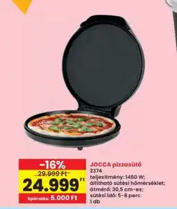 Interspar JOCCA pizzasütő ajánlat