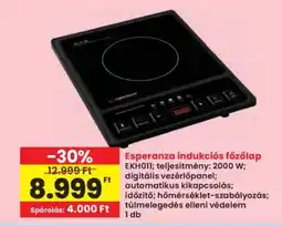 Interspar Esperanza indukciós főzőlap ajánlat
