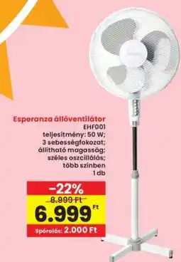 Interspar Esperanza állóventilátor ajánlat