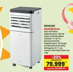 Interspar SENCOR Mobilklíma ajánlat