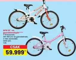 Interspar MTB 20-os gyerekkerékpár ajánlat
