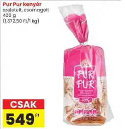 Spar Pur Pur kenyér ajánlat
