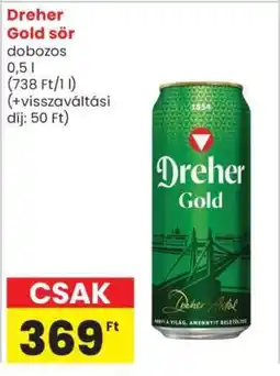 Spar Dreher Gold sör ajánlat