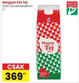 Spar Magyar ESL tej ajánlat