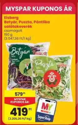 Spar Eisberg Betyár, Puszta, Pántilka salátakeverék ajánlat
