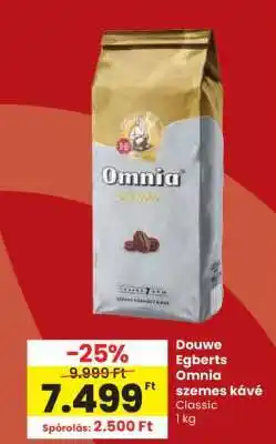 Spar Douwe Egberts Omnia szemes kávé Classic 1 kg ajánlat