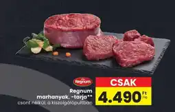 Spar Regnum marhanyak, tarja ajánlat