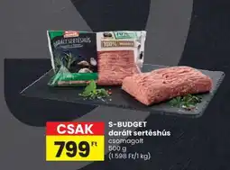 Spar S-BUDGET darált sertéshús ajánlat