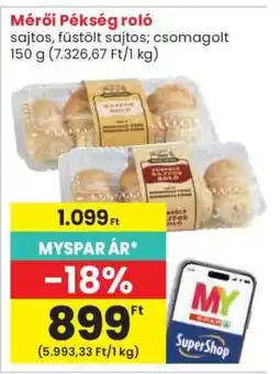 Spar Mérői Pékség roló ajánlat
