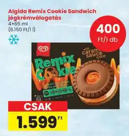Spar Algida Remix Cookie Sandwich jégkrémválogatás ajánlat