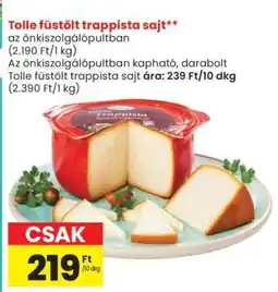 Spar Tolle füstölt trappista sajt ajánlat