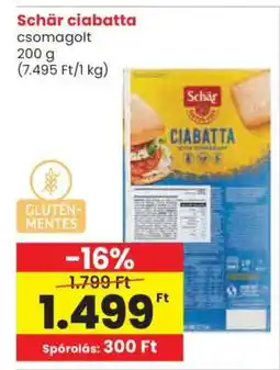 Spar Schär ciabatta ajánlat