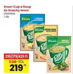 Spar Knorr Cup a Soup és Snacky leves ajánlat