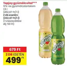 Spar Topjoy gyümölcsital ajánlat