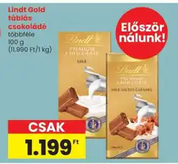 Spar Lindt Gold Táblás Csokoládé ajánlat