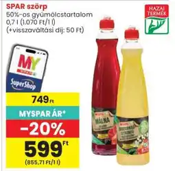 Spar SPAR szörp ajánlat