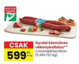 Spar Gyulai Kézműves Vékonykolbász ajánlat