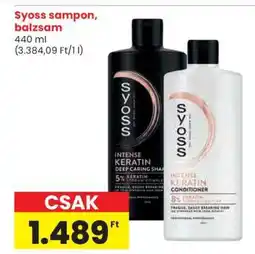 Spar SYOSS Sampon / balzsam ajánlat