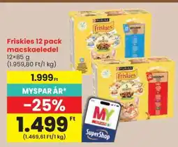 Spar Friskies 12 pack macskaeledel ajánlat