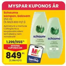 Spar Schauma sampon, balzsam ajánlat