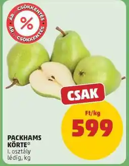 PENNY Packhams Körte ajánlat