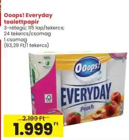 Spar Ooops! Everyday Toalettpapír ajánlat