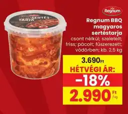 Spar Regnum BBQ magyaros sertéstarja ajánlat