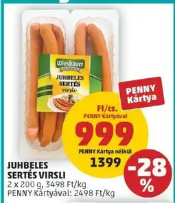 PENNY JUHBELES SERTÉS VIRSLI ajánlat