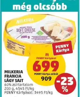 PENNY MILKERIA FRANCIA LÁGY SAJT ajánlat
