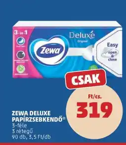 PENNY ZEWA DELUXE PAPÍRZSEBKENDŐ ajánlat