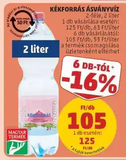PENNY Kékforrás Ásványvíz ajánlat