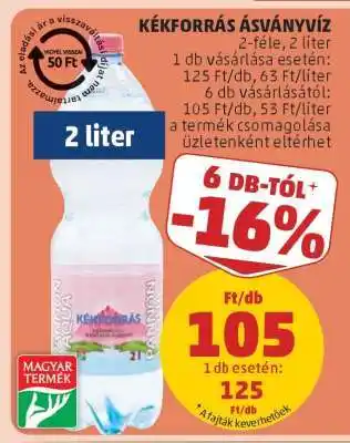 PENNY Kékforrás Ásványvíz ajánlat