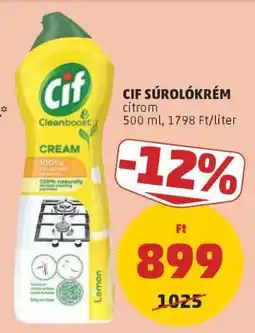 PENNY Cif Súrolókrém citrom ajánlat
