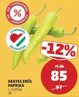 PENNY Hegyes erős paprika ajánlat