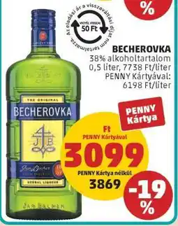 PENNY Becherovka ajánlat