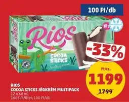 PENNY RIOS COCOA STICKS JÉGKRÉM MULTIPACK ajánlat