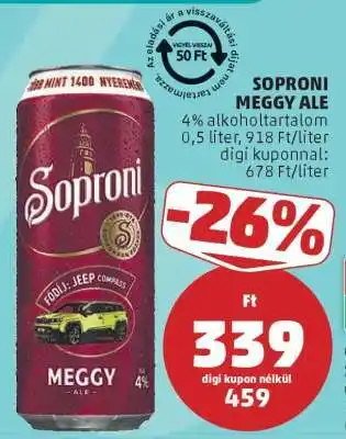 PENNY Soproni Meggy Ale ajánlat