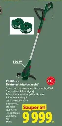 Lidl PARKSIDE Elektromos fűszegélynyíró ajánlat