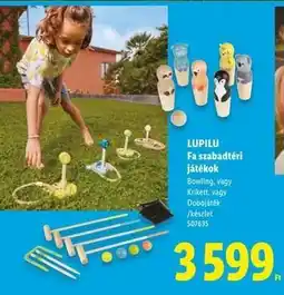 Lidl LUPILU Fa szabadtéri játékok ajánlat