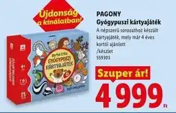 Lidl PAGONY Gyógypuszi kártyajáték ajánlat
