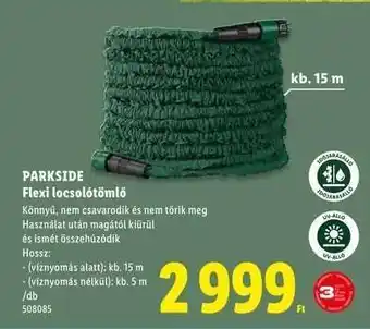 PARKSIDE Flexi locsolótömlő