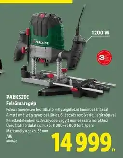 Lidl PARKSIDE Felsőmarógép ajánlat