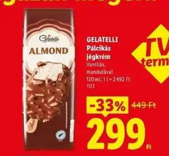 Lidl GELATELLI Pálcikás jégkrém ajánlat