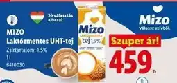 Lidl MIZO Laktózmentes UHT tej ajánlat