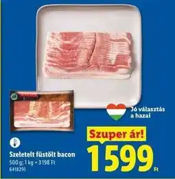 Lidl Szeletelt füstölt bacon ajánlat